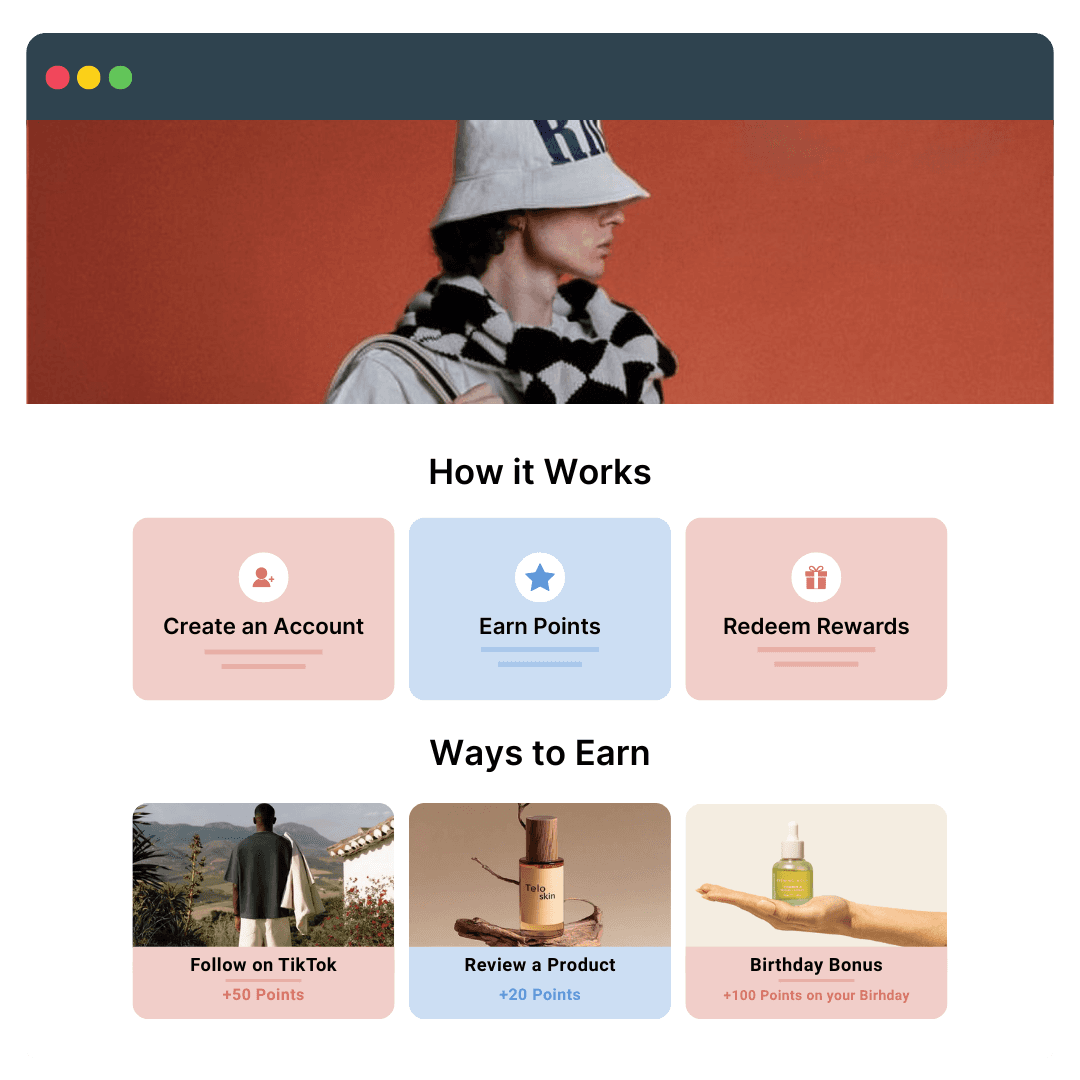 Loyalty page